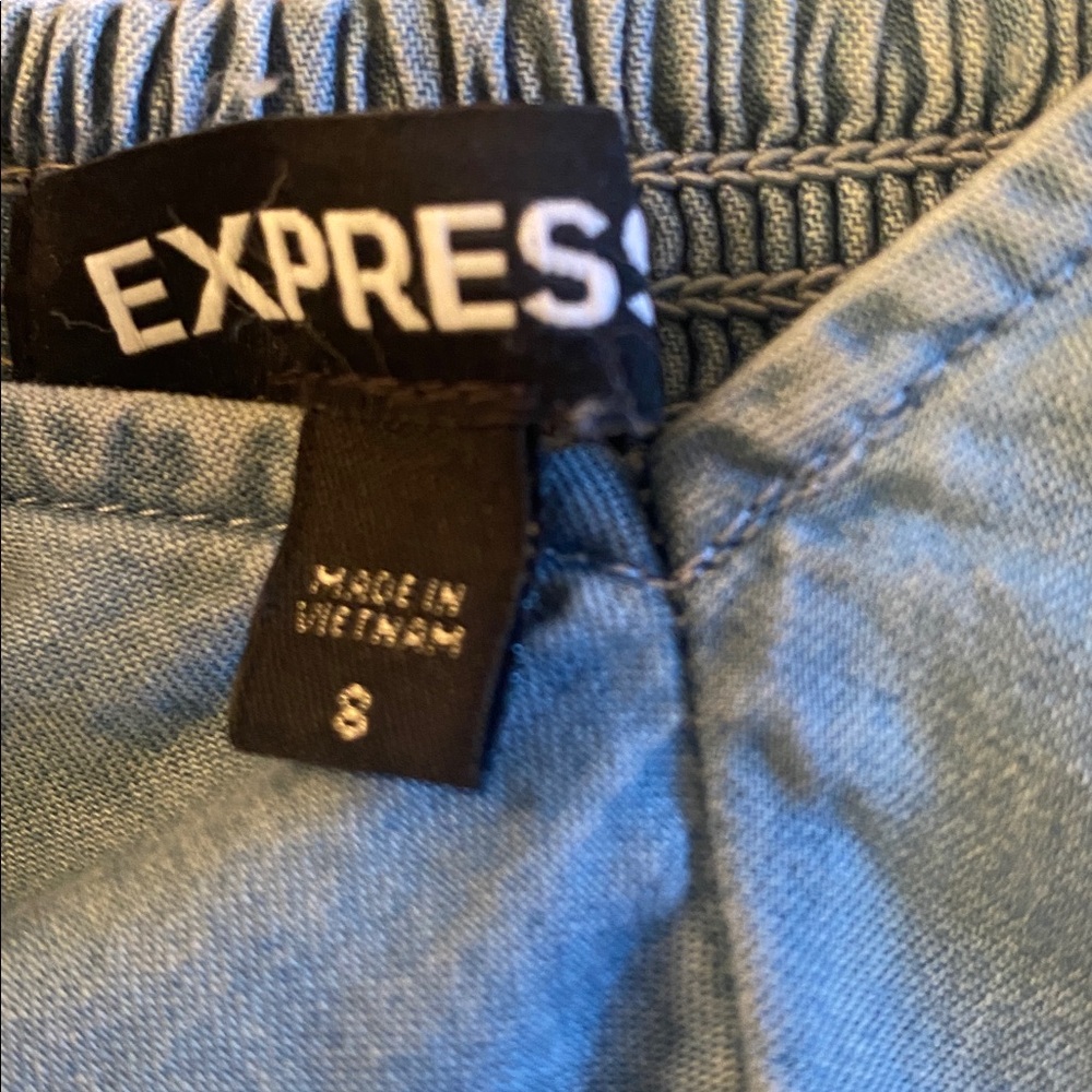 Express Light Blue Denim Dress - Picture 12 of 13